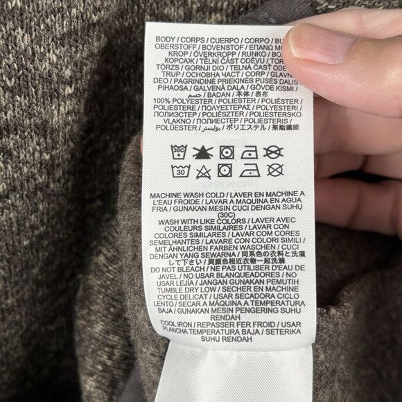 Hurley Sweater Mens Large Brown Quarter Zip Pullover Outdoor Fleece Soft EUC - Picture 6 of 10